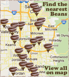 Map of Beans and Brews Locations